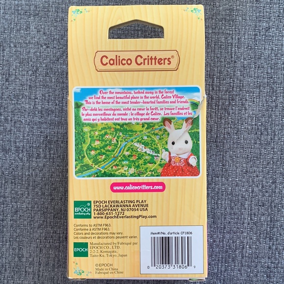 Calico Critters Marshmallow Mouse Triplets Flocked Ages 3+ - Picture 2 of 3